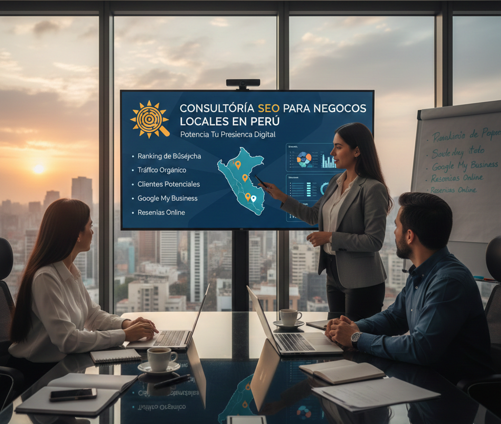 Consultoría SEO para negocios locales en Perú. Aumenta tu visibilidad en Google Maps y buscadores con estrategias SEO locales efectivas.